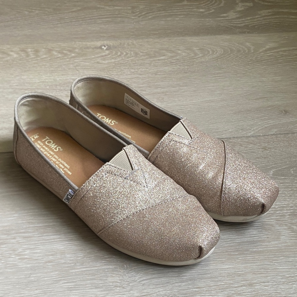 TOMS Women's Sparkle Loafers - Gold
